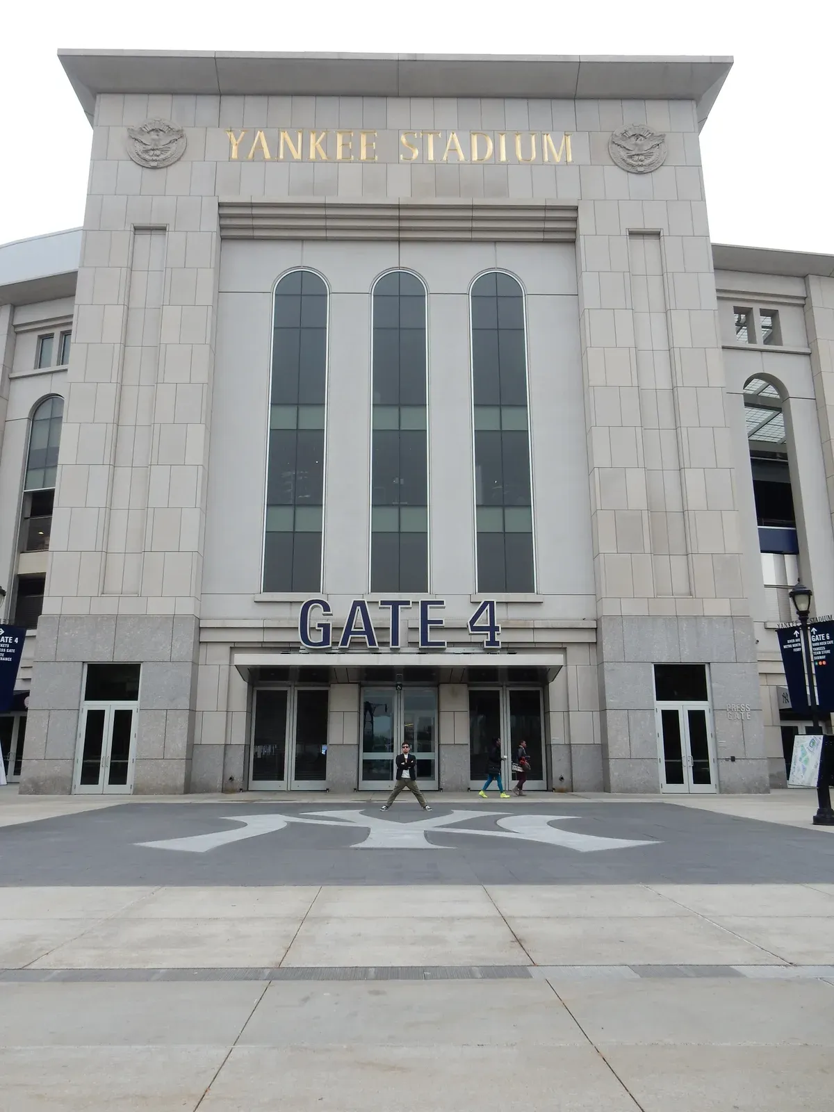 Gate 4 of Yankee Stadium in the Bronx, a 15-minute stop on a NYC contrast bus tour